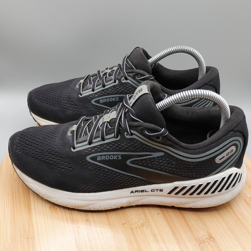 Brooks Shoes Womens 10 Black Ariel GTS 23 Run Sneakers Athletic 1203901B090 Flaw